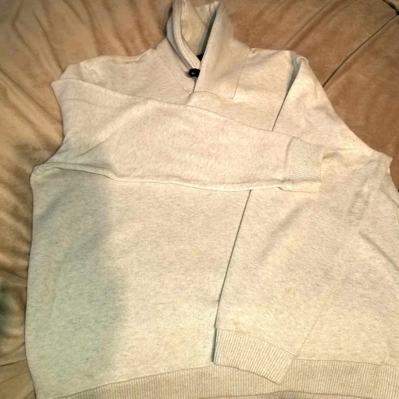 Men's Large Tasso Elba Cream colored sweater - Picture 4 of 4